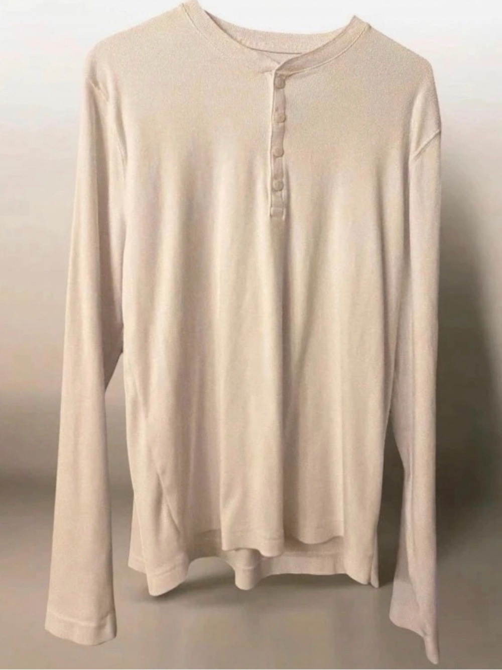 New Without Tags! Hollister Men’s Long-Sleeve Thermal Top in Cream, size M